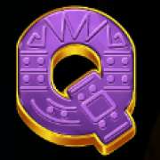 Q symbol in John Hunter and the Mayan Gods pokie