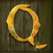 Q symbol in Pirates Charm pokie