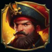 Pirate symbol in Plunderin Pirates Hold and Win pokie