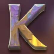 K symbol in Pyramid Strike pokie