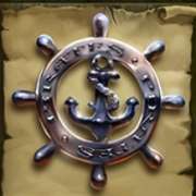 Anchor and helm symbol in Pirates Charm pokie