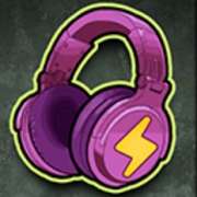 Headphones symbol in The Rave pokie