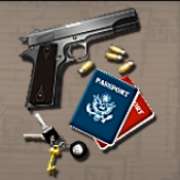 Gun symbol in Reel Steal pokie