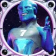 Alien blue player symbol in Universal Cup pokie