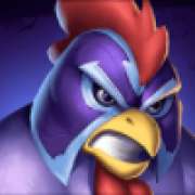 Blue rooster symbol in Rooster Fury pokie