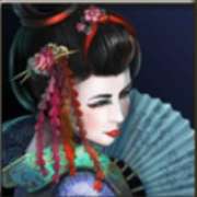 Geisha on a blue background symbol in Geisha pokie