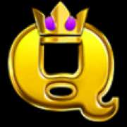 Q symbol in Book of Lady pokie