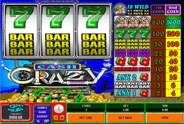 Play Cash Crazy pokie NZ