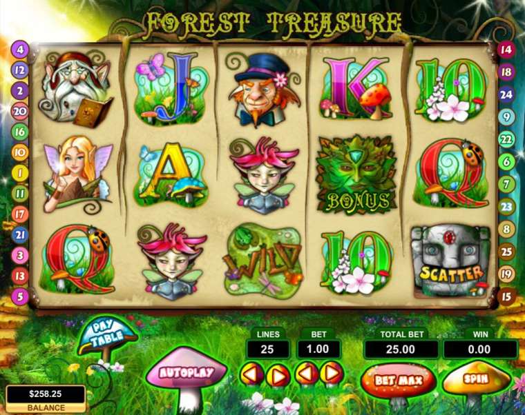Play Forest Treasure pokie NZ