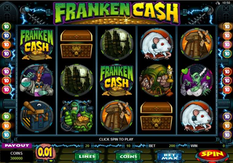 Play Franken Cash pokie NZ