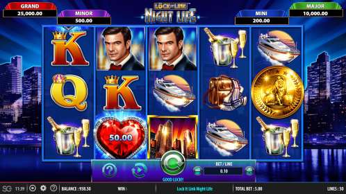 Lock It Link - Night Life by WMS Gaming NZ
