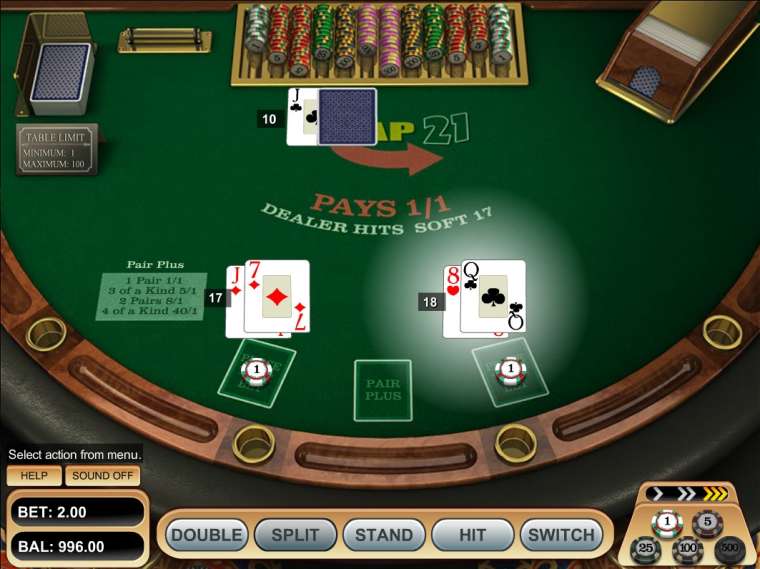 Play Swap 21 Blackjack