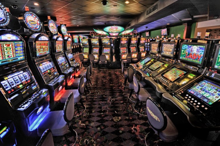 slot machines in the casino slot hall