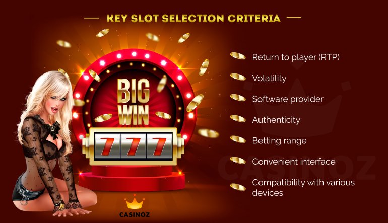 Tips for choosing casino video slots