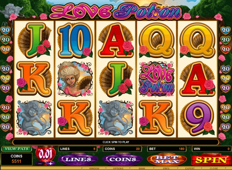 Video Pokie Love Potion