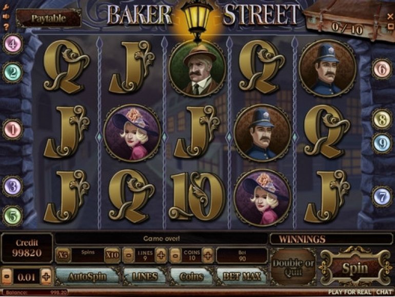 Baker Street slot machine