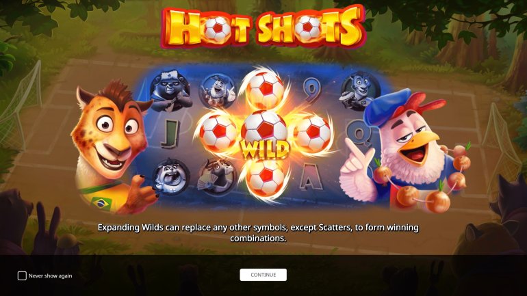 Hot Shots football slot machine