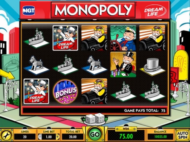 monopoly pokie