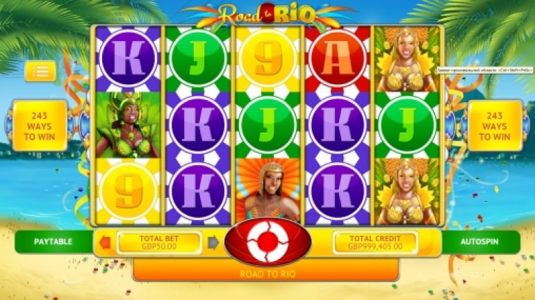 Road to Rio pokie