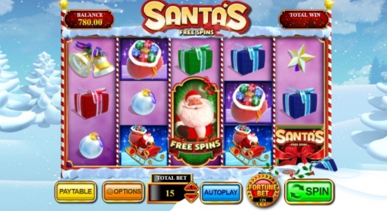 Santa's Free Spins video pokie