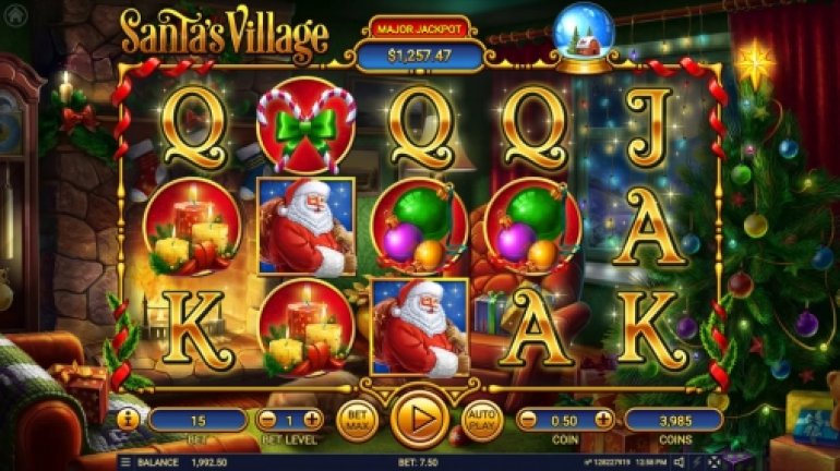 Santa's Village pokie machine
