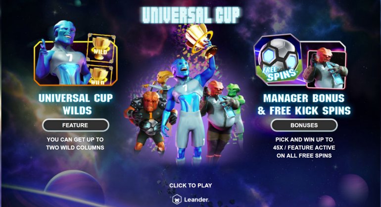 Universal Cup football pokie machine