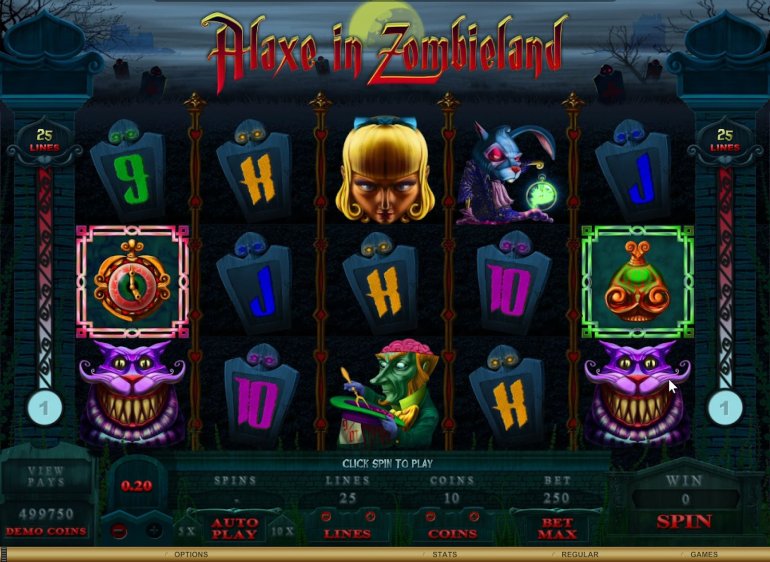 Slot machine Alaxe in Zombieland