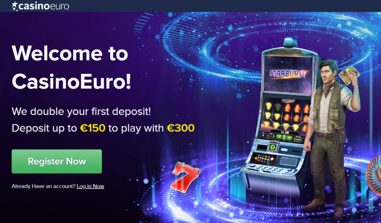 in 100% Match Bonus up to €150 in Euro Casino Euro Casino first deposit match bonus in