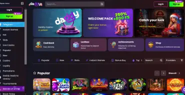 30% up to 100 € every Saturday at Daddy: Daddy Online Casino