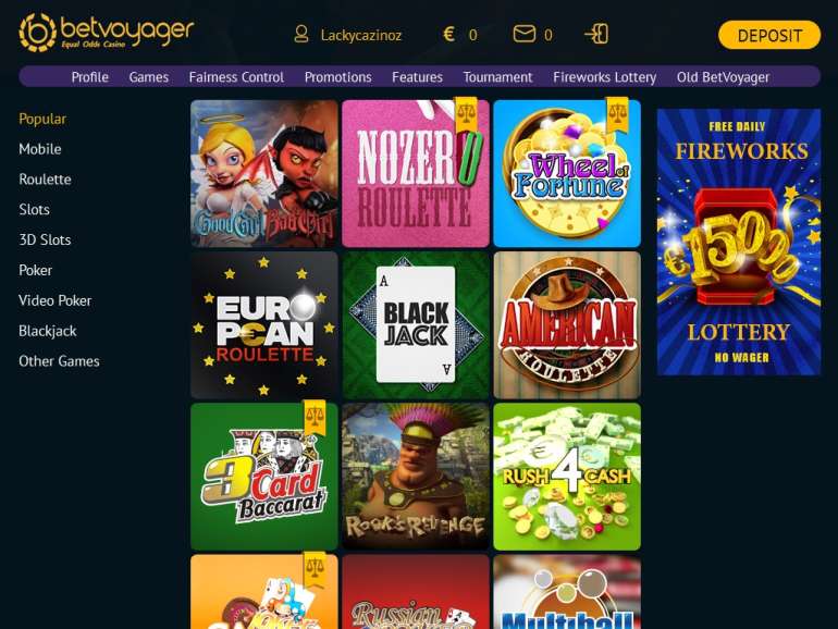 in Bet Voyager Casino Bet Voyager Casino
