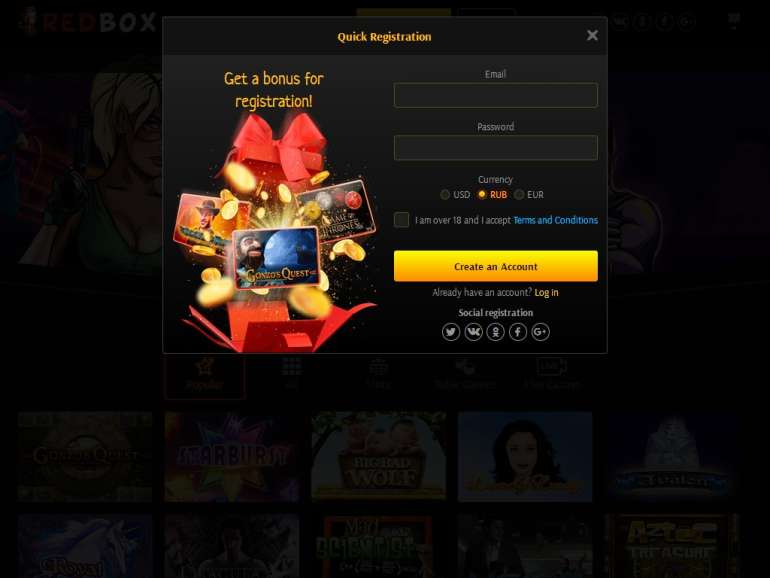 in Red Box Casino Red Box Casino