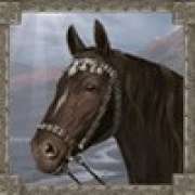 The horse is black symbol in Mongol Treasures II: Archery Competition pokie