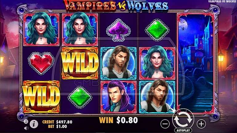 New video slot about vampires and werewolves in Vampires vs Wolves Vampires vs Wolves