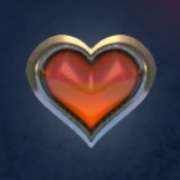 Hearts symbol in Saxon pokie