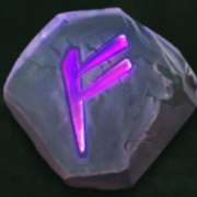 Purple stone symbol in The Trolls' Treasure pokie