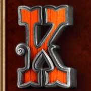 K symbol in Wanted Wildz pokie