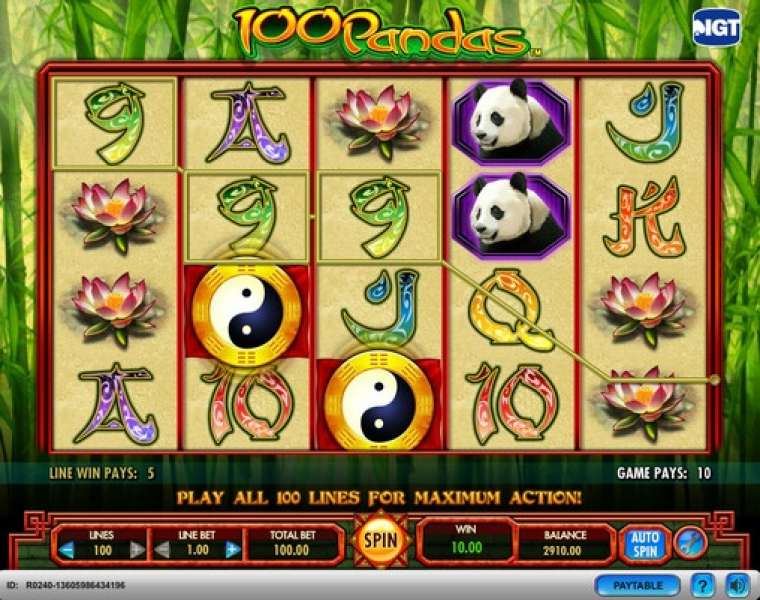 Play 100 Pandas pokie NZ