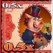0.5x symbol in Piggy Bank Bills pokie