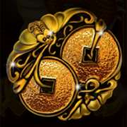 Coins symbol in Rise of the Dragon pokie