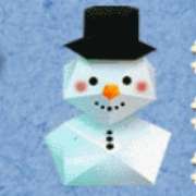 Snowman symbol in Christmas in Papertown pokie