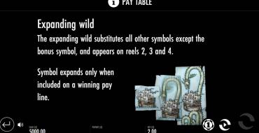 1429 Uncharted Seas: Paytable