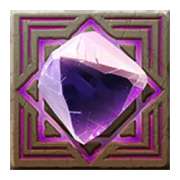 Gemstone (purple). symbol in Lucy Luck and the Temple of Mysteries pokie