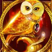 Golden owl symbol in The Golden Owl of Athena pokie