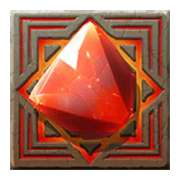 Gemstone (red). symbol in Lucy Luck and the Temple of Mysteries pokie