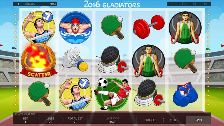 Play 2016 Gladiators pokie NZ