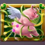 Sad pig symbol in Book of Cupigs pokie