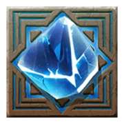 Gemstone. symbol in Lucy Luck and the Temple of Mysteries pokie