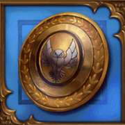 The shield symbol in Golden Gorgon pokie