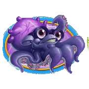 Purple monster symbol symbol in Space Goonz pokie