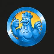 3 Plucky Hens: Blue coin